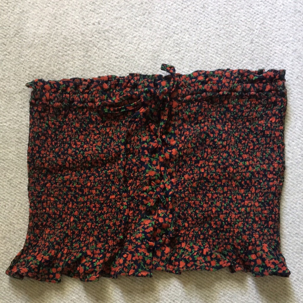 American eagle Red cropped tube top